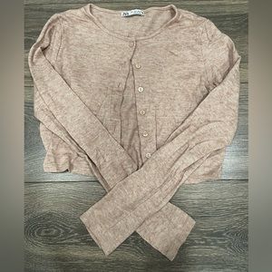 Zara Light Brown Cardigan